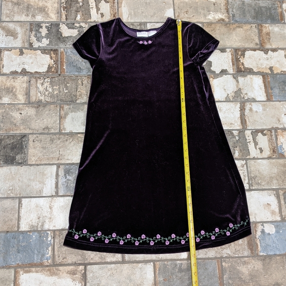 Blueberi Boulevard Girl's Size 12 Purple Dress Jacket Floral - Picture 5 of 10